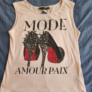 Super Cute Tank Ultra Flirt Size Med French Couture Style Sexy
